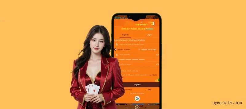 Imagem promocional do aplicativo mobile da Cgwin